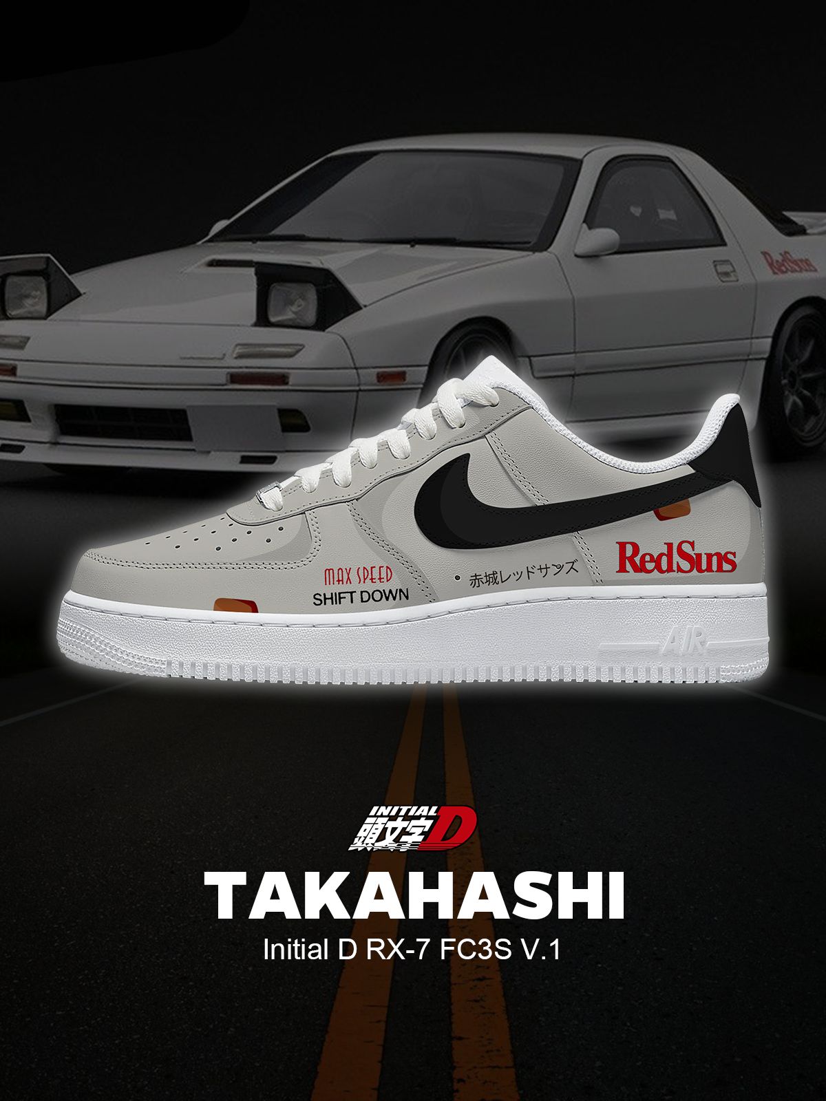 Keisuke RX-7 FC3S V.1 Custom Sneakers