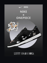 Luffy Gear 5 Nika V.1 Custom Court-Low Sneakers