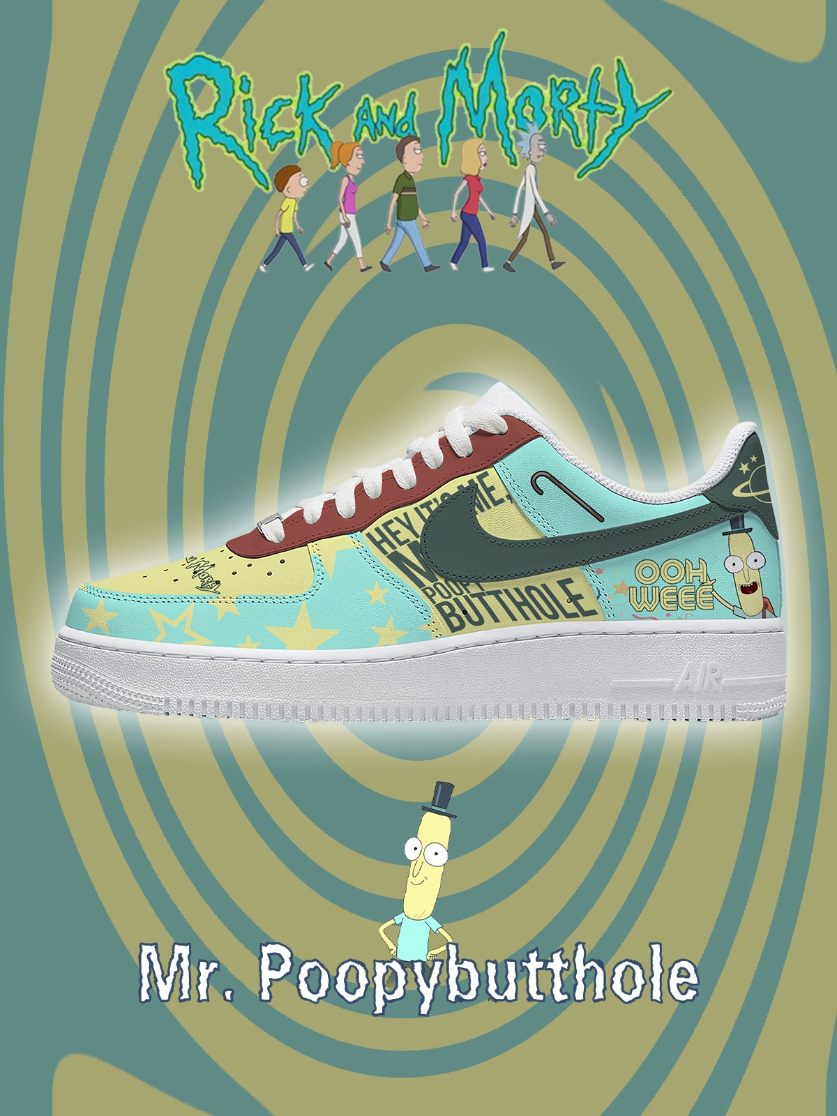 Mr. Poopybutthole V.1 Maßgefertigte Sneakers