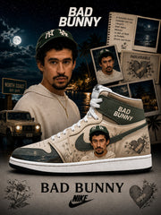 Bad Bunny V.1 Custom High-Top Sneakers