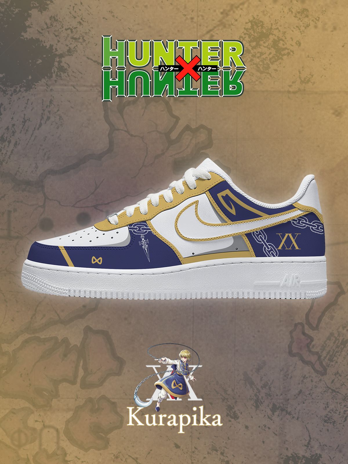 Kurapika Custom Sneakers