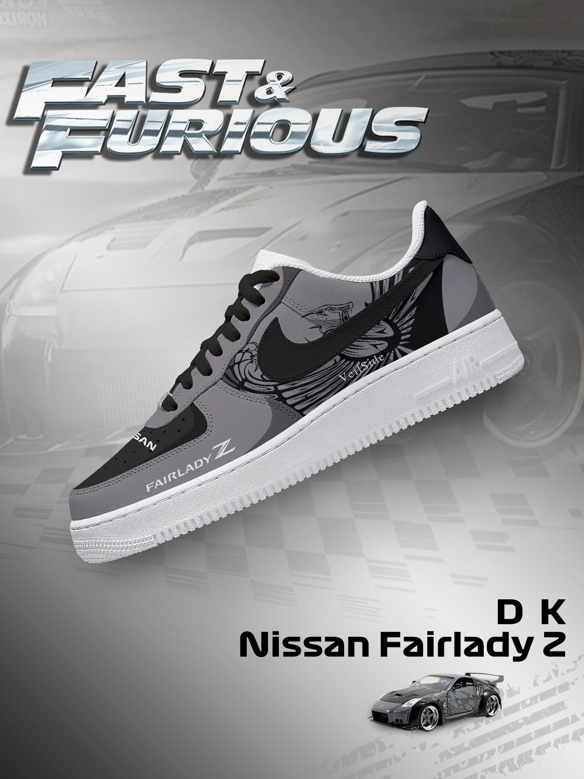 D. K. Fairlady Z Custom Sneakers