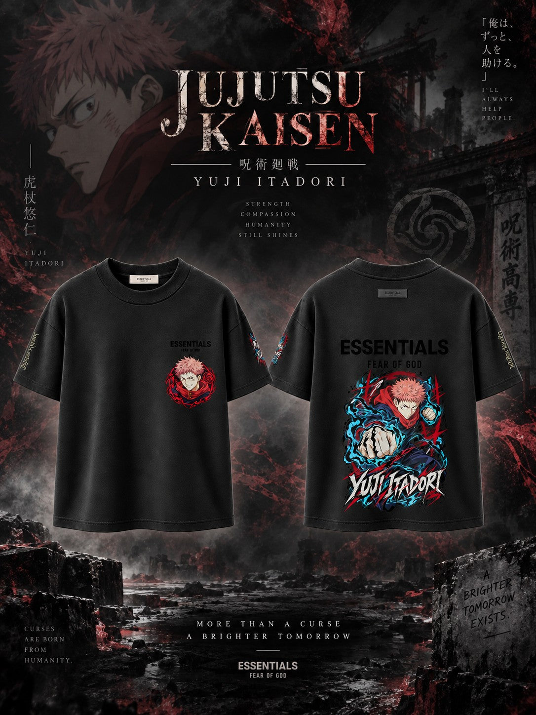Yuji Itadori V.1 Custom Ess. T-Shirt