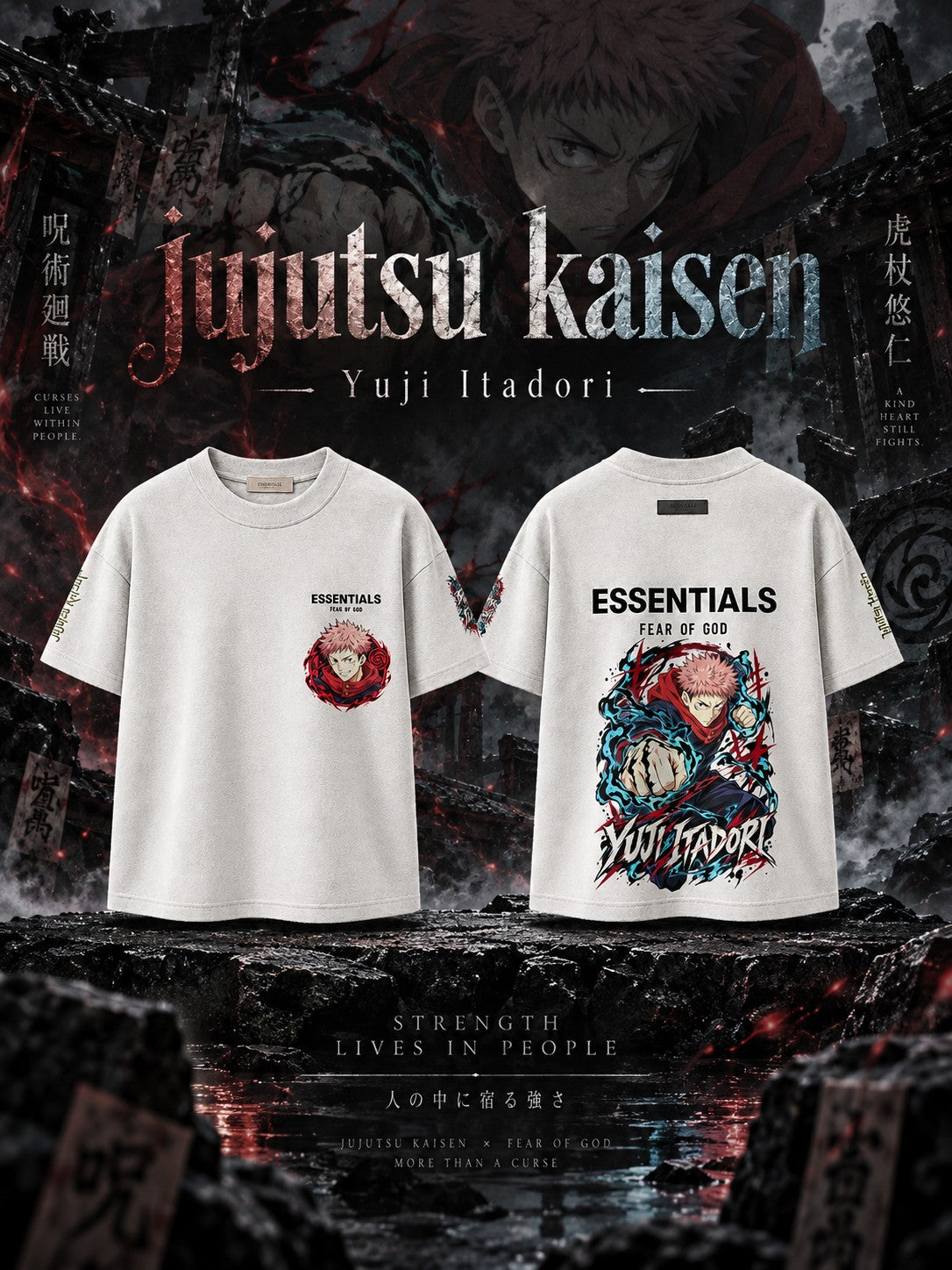 Yuji Itadori V.1 Custom Ess. T-Shirt