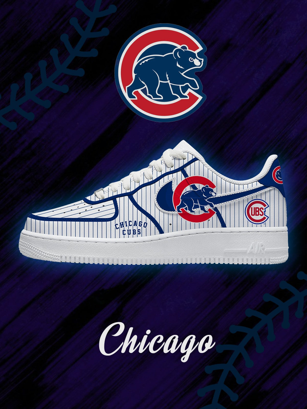 Chicago Baseball V.2 Custom Air-Style Sneakers