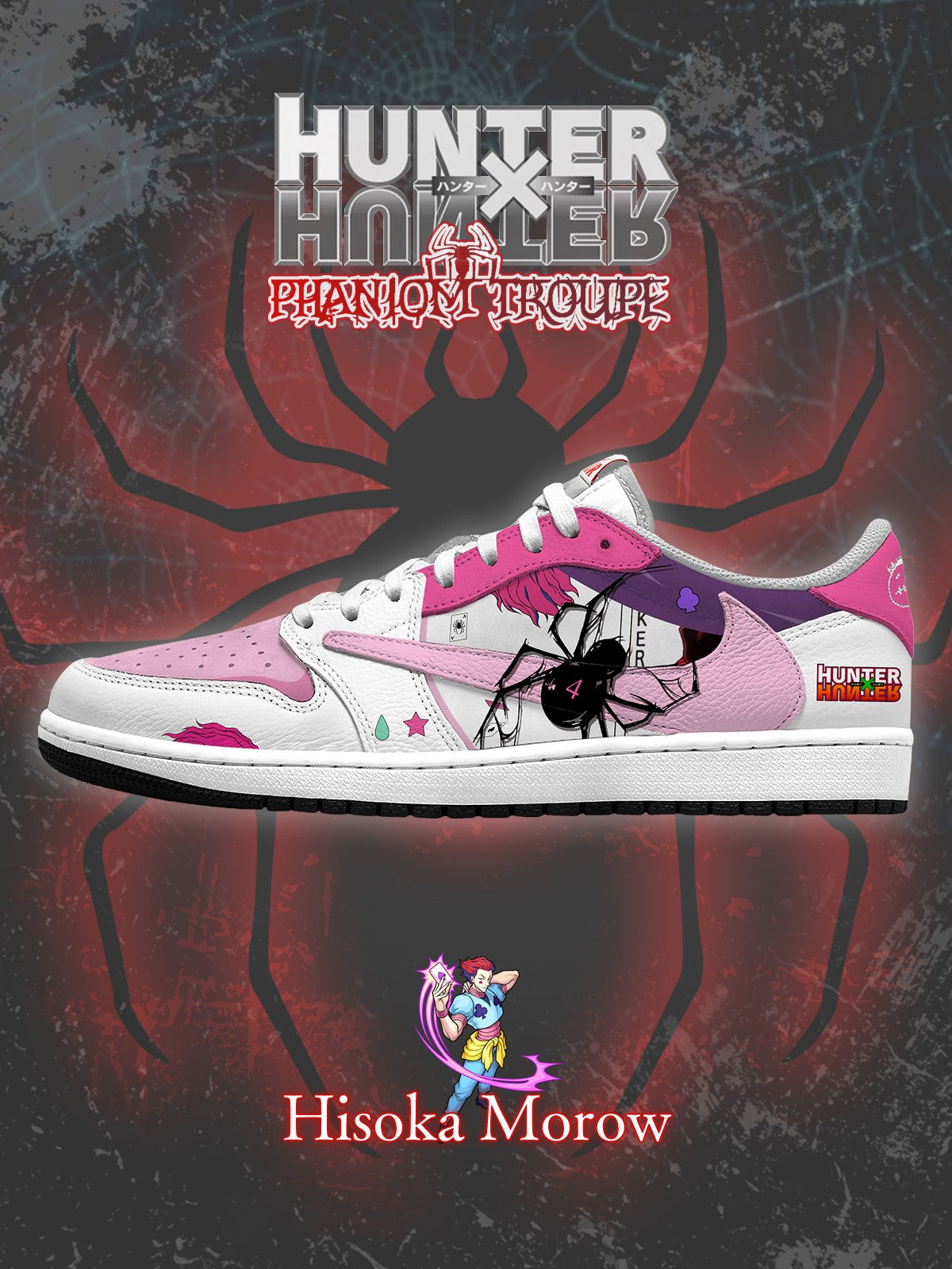 Hisoka Morow V.1 Custom TS Low Sneakers