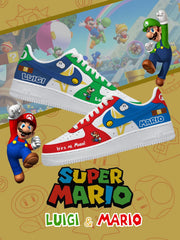 Mario und Luigi V.1 Custom-Sneaker
