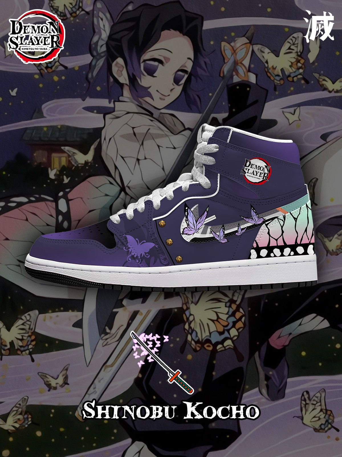 Shinobu V.5 Custom High-Top Sneakers