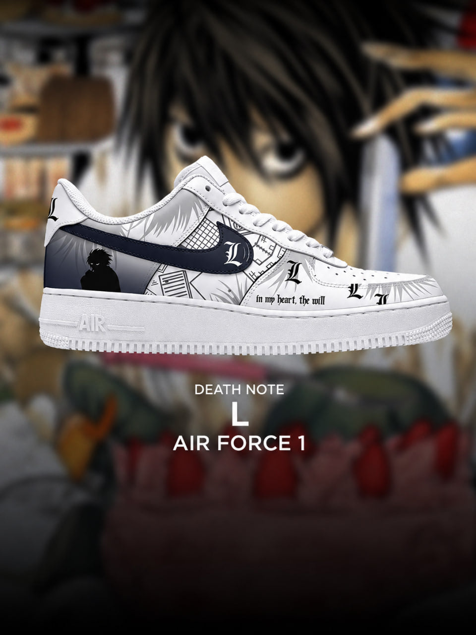 L Lawliet V.4 Custom Air-Style Sneakers