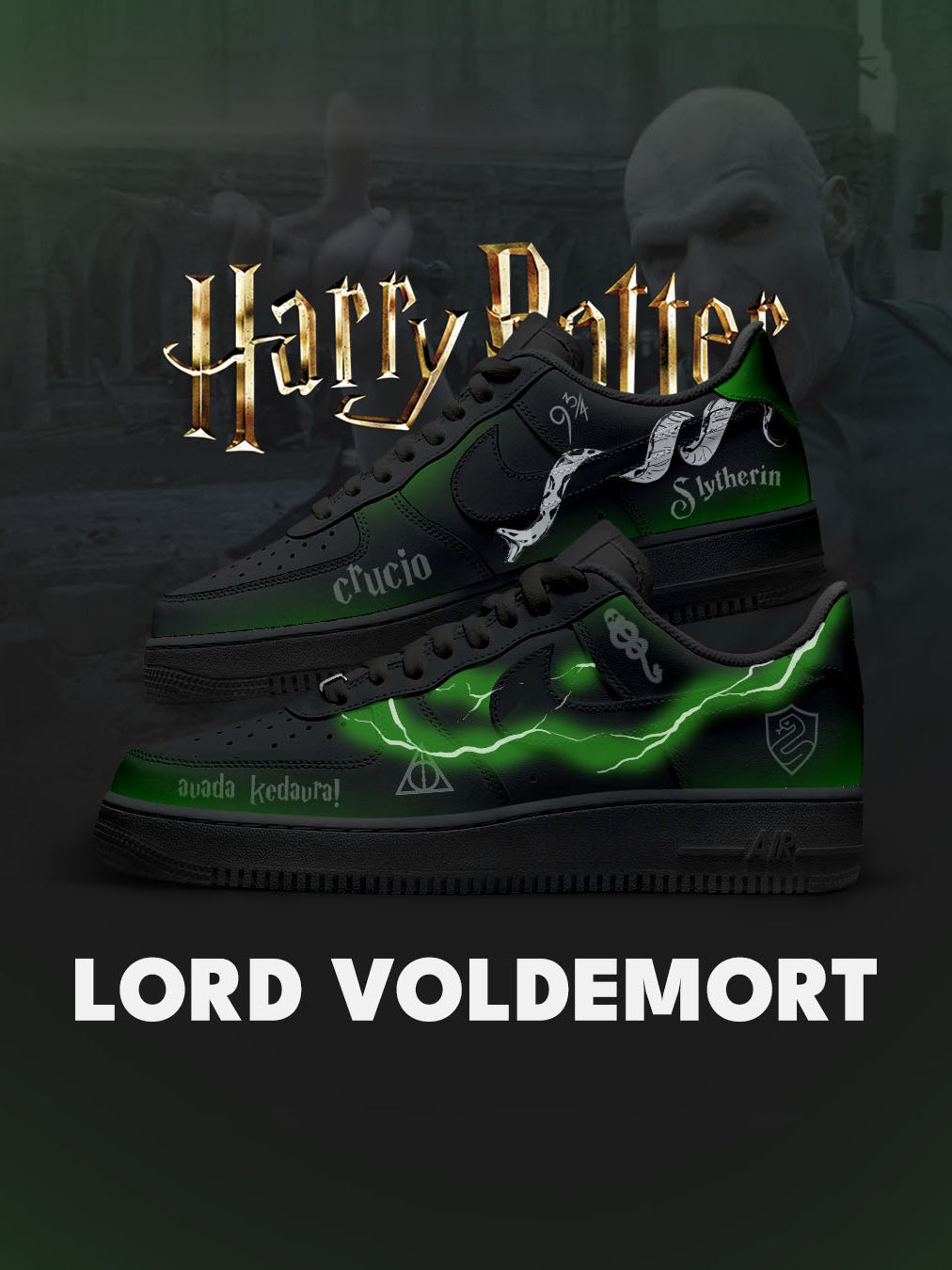 Lord Voldemort V.2 Custom Air-Style Sneakers