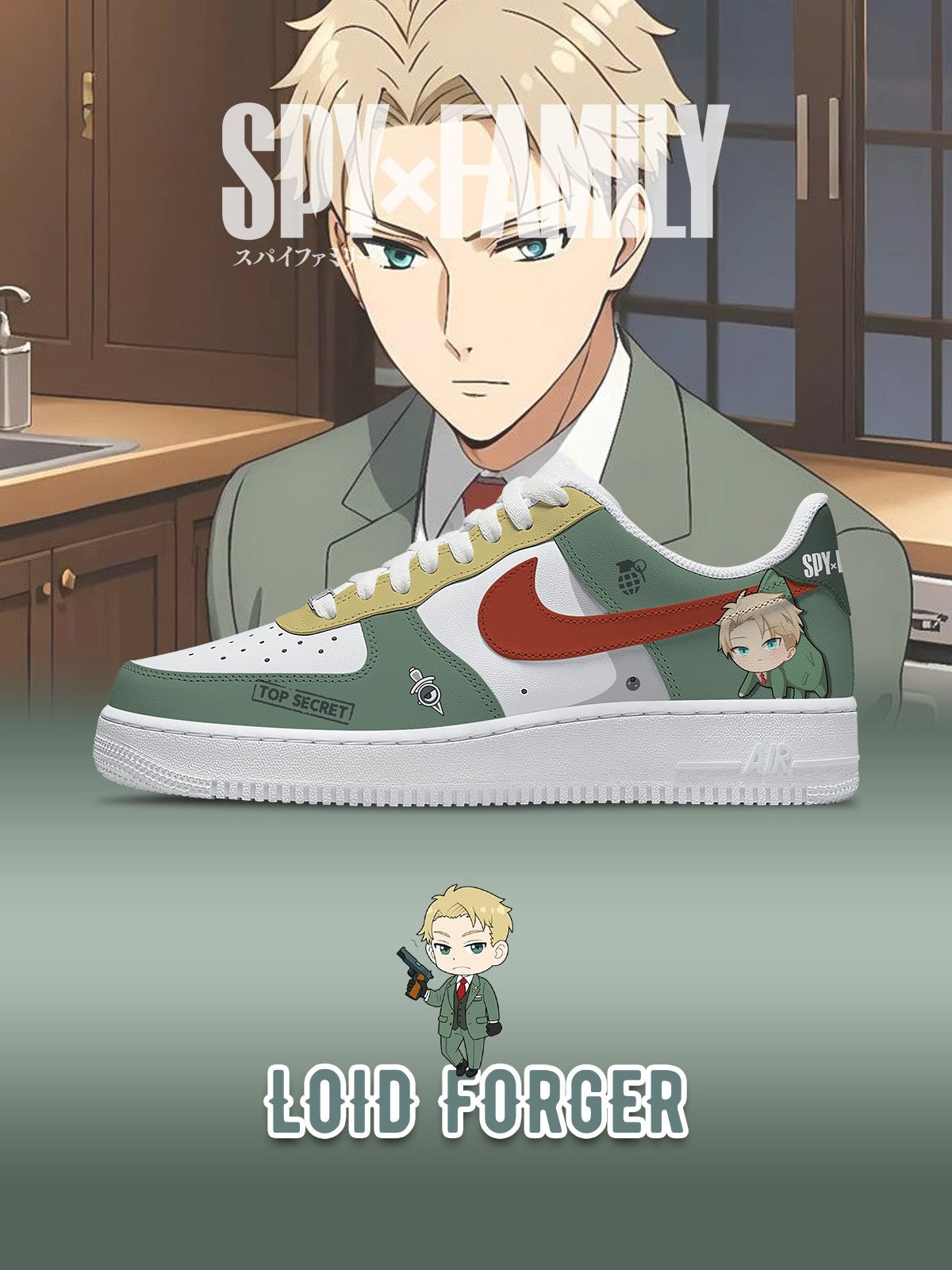 Loid Forger V.3 Custom Air-Style Sneakers
