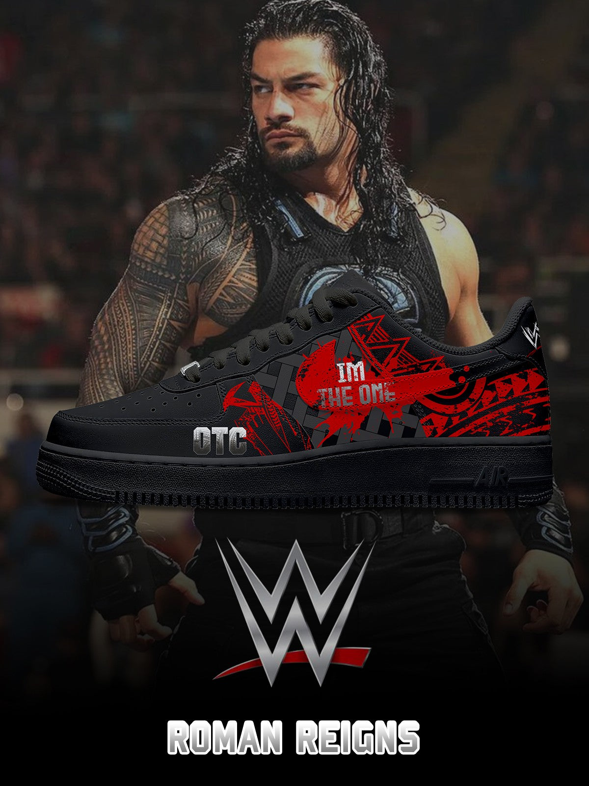 Roman Reigns V.1 Custom Air-Style Sneakers