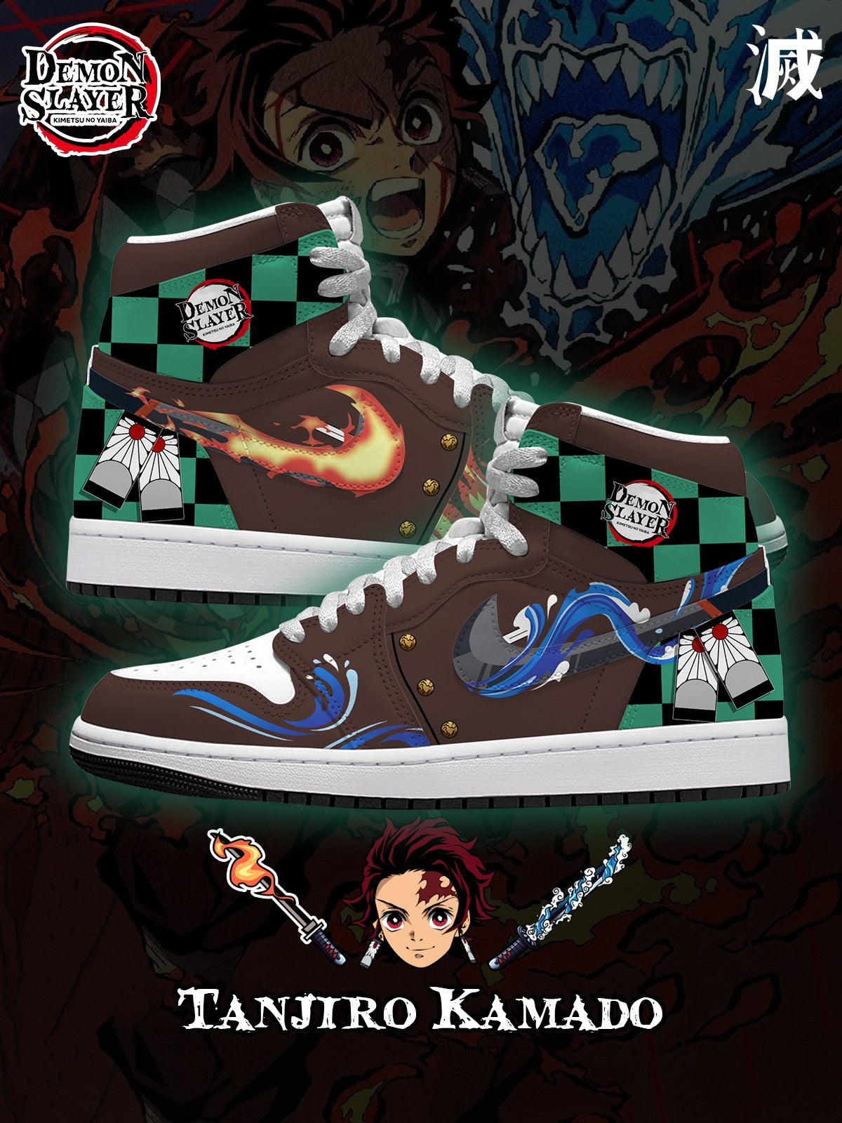 Tanjiro V.5 Custom High-Top Sneakers