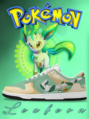 Leafeon V.1 Custom Court-Low Sneakers