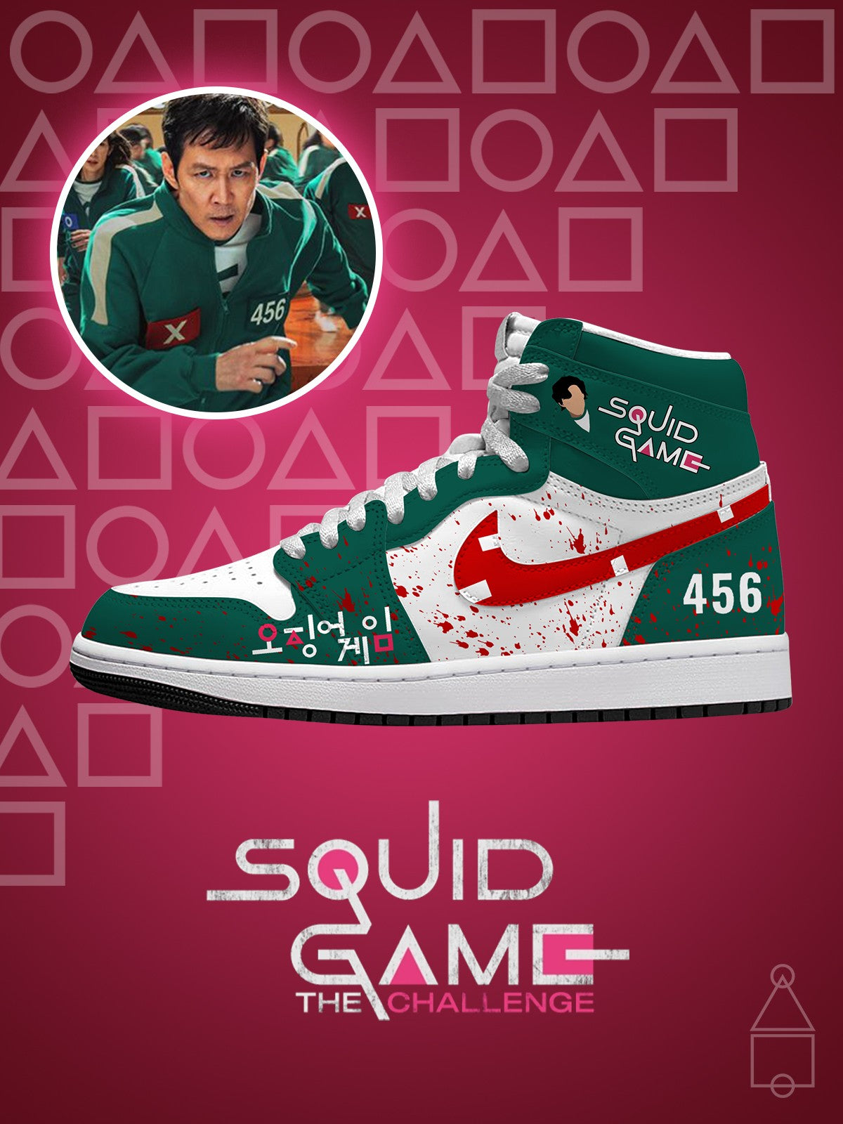 Seong Gi-hun V.1 Custom High-Top Sneakers