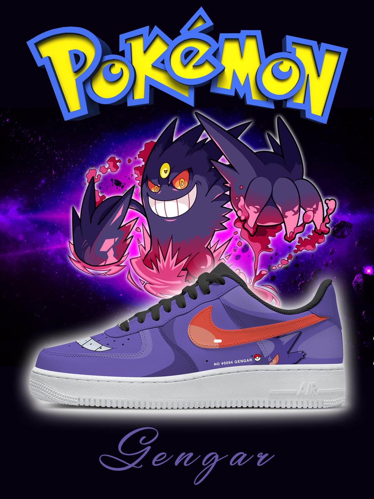 Nr. 0094 Gengar Style 1 Custom Sneakers