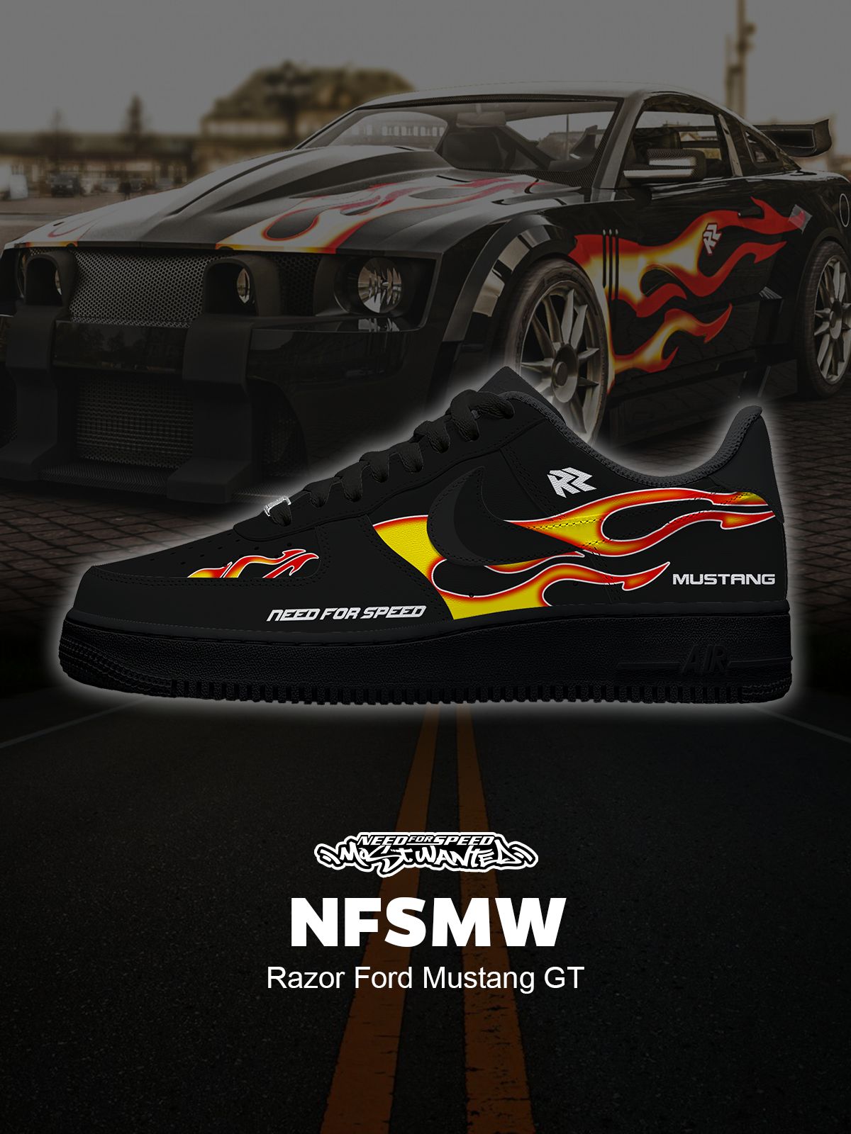 Razor Mustang GT Custom Sneakers