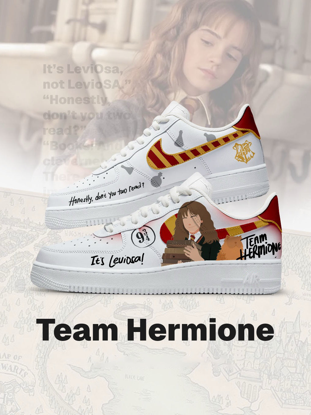 Team Hermione V.1 Custom Air-Style Sneakers