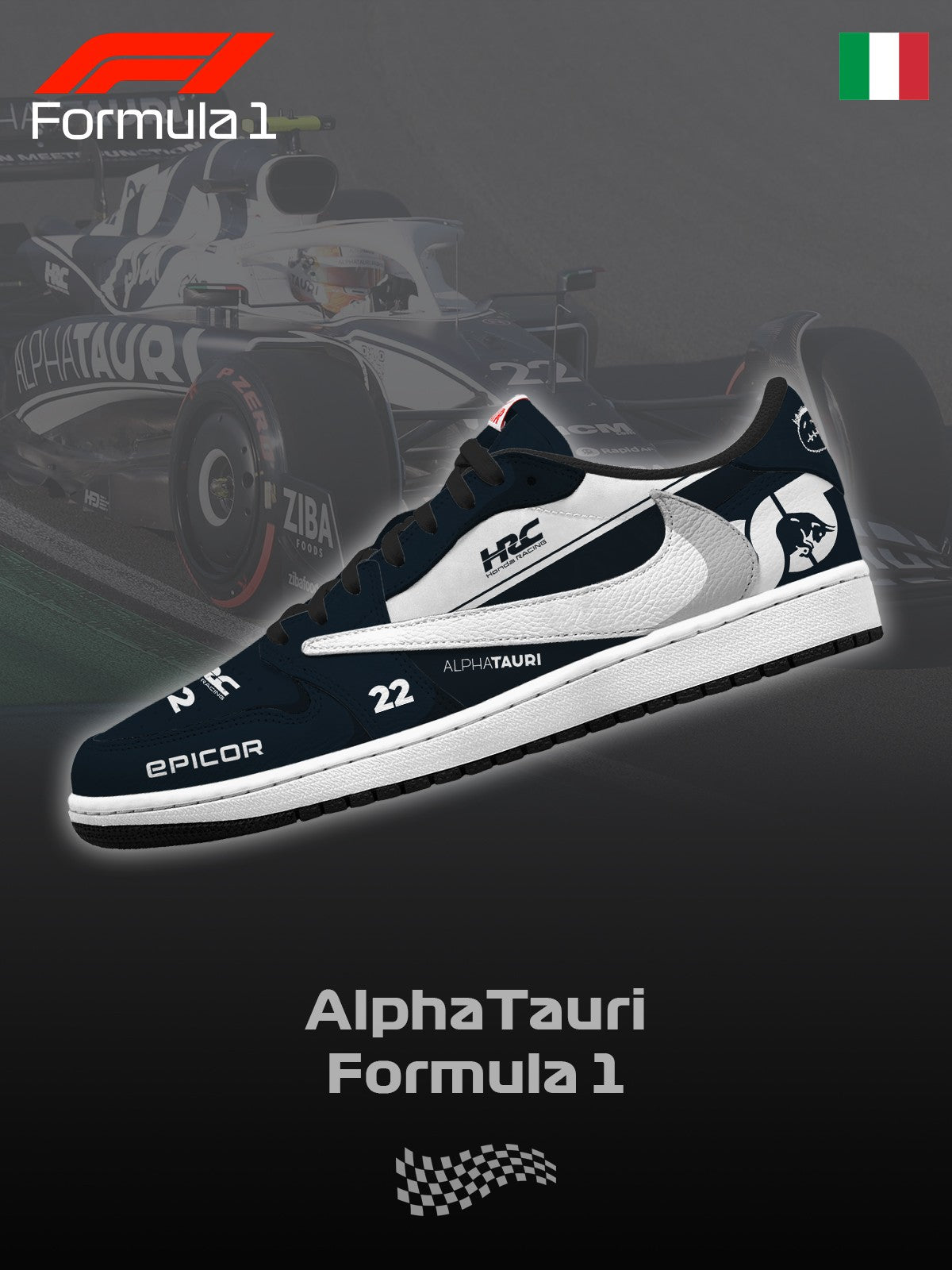 Ein Tauri F.1 V.1 Custom TS Low Sneakers