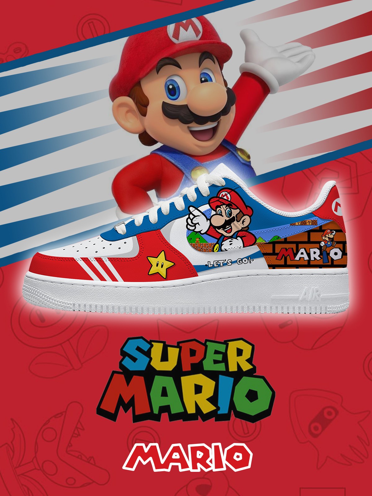 Mario V.2 Custom Sneakers