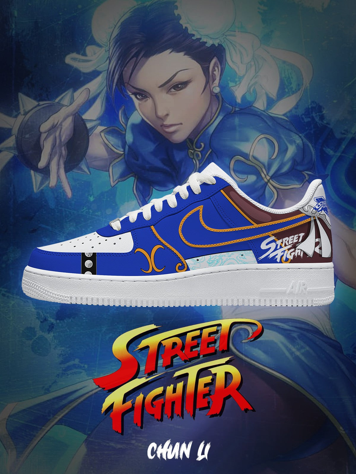 Chun-Li V.1 Custom Sneakers