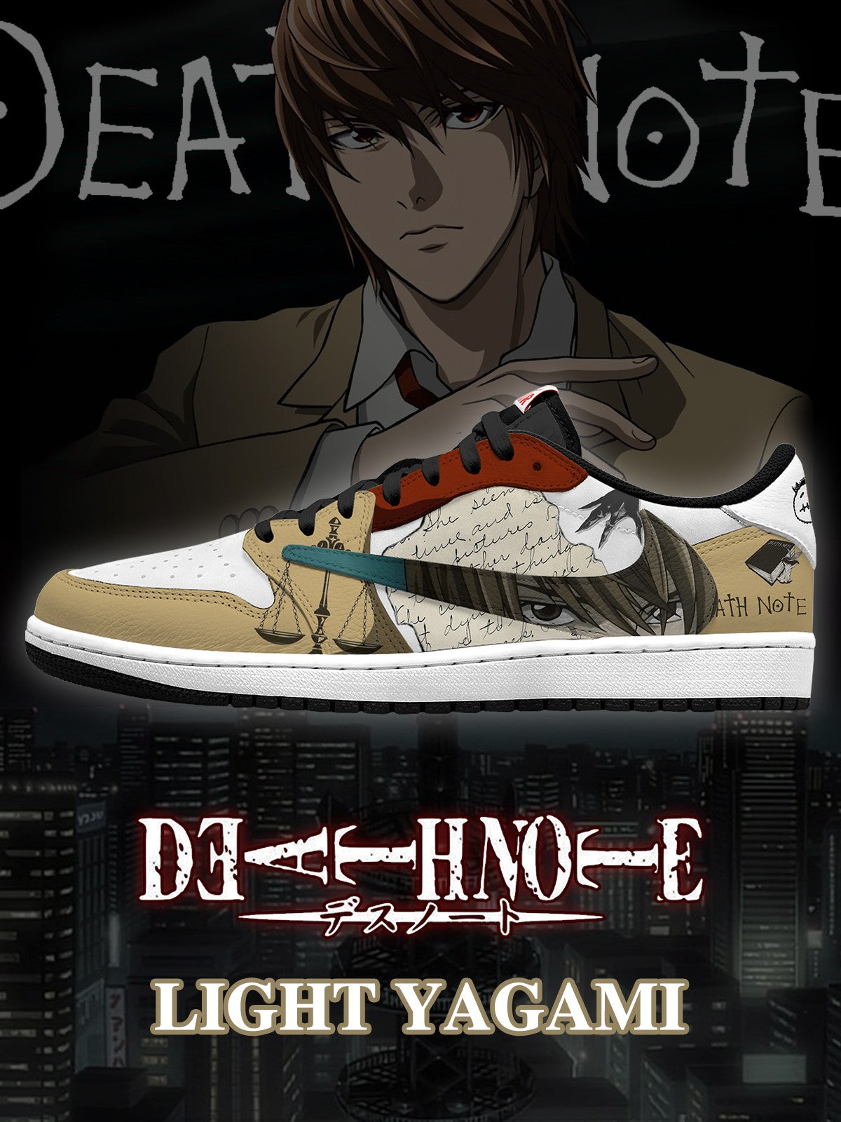 Light Yagami V.1 Custom TS Low Sneakers