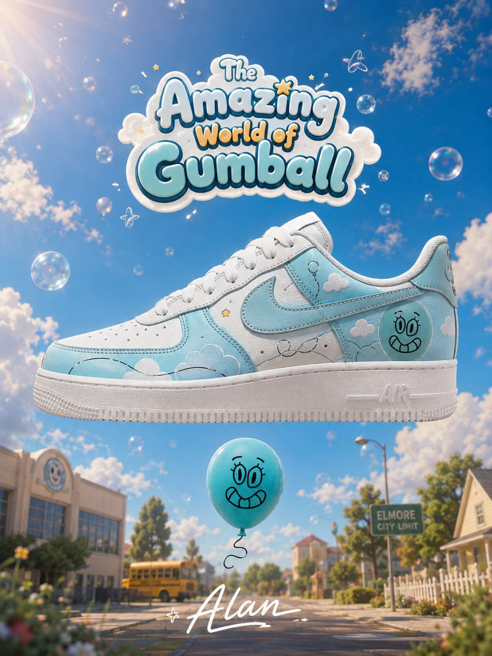 Alan Keane V.1 Custom Air-Style Sneakers