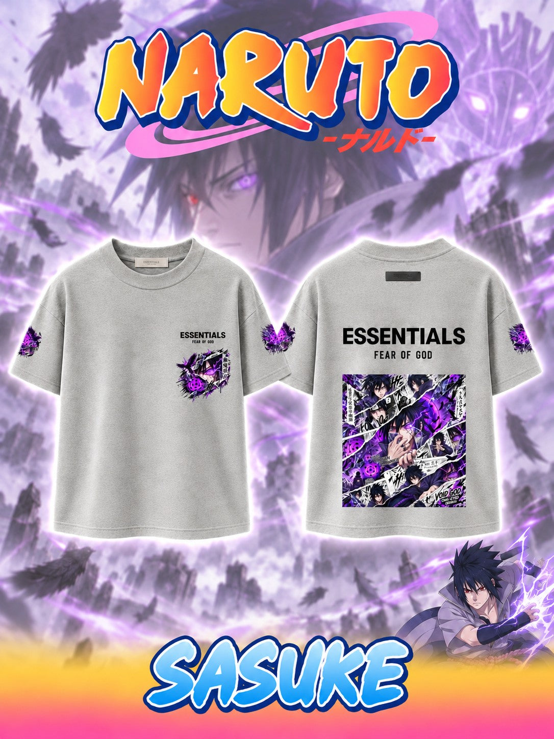 Sasuke V.2 Custom Ess. T-Shirt