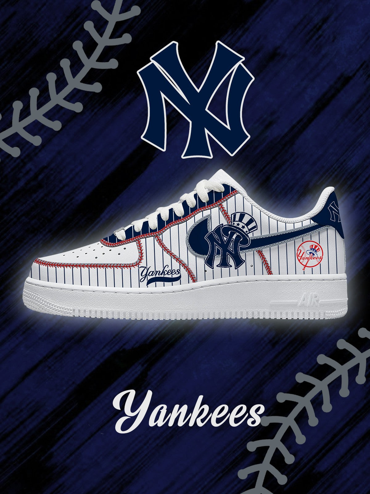 NYY Baseball V.4 Custom Air-Style Sneakers