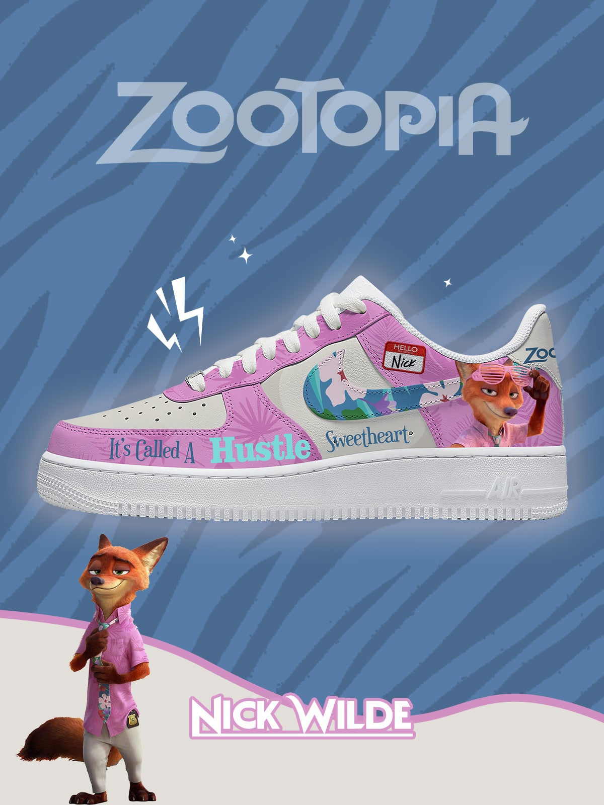 Nick Wilde V.1 Custom Air-Style Sneakers