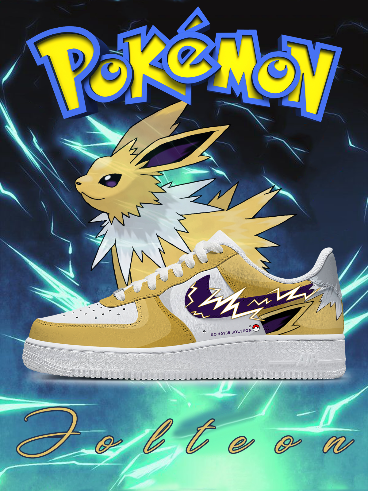 Nr. 0135 Jolteon Custom Sneakers
