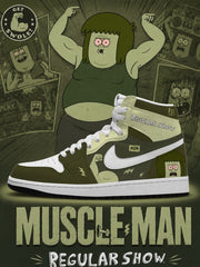 Muscle Man V.1 Custom High-Top Sneakers
