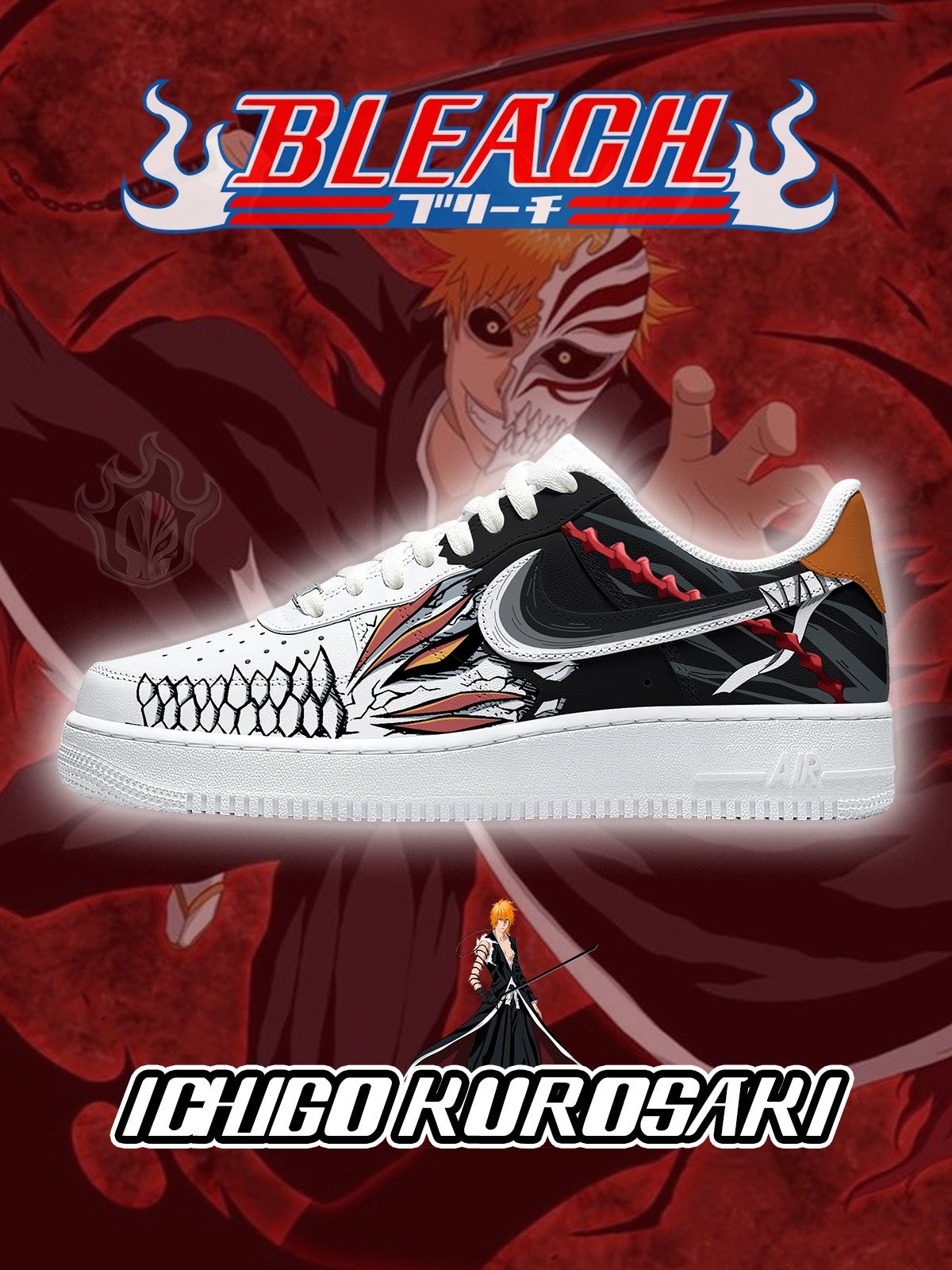 Ichigo Kurosaki Custom Sneakers