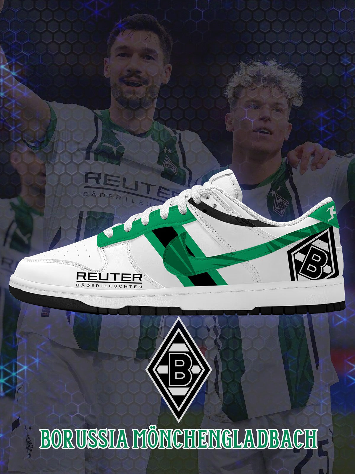 Borussia MG V.1 Custom SB-Style Sneakers
