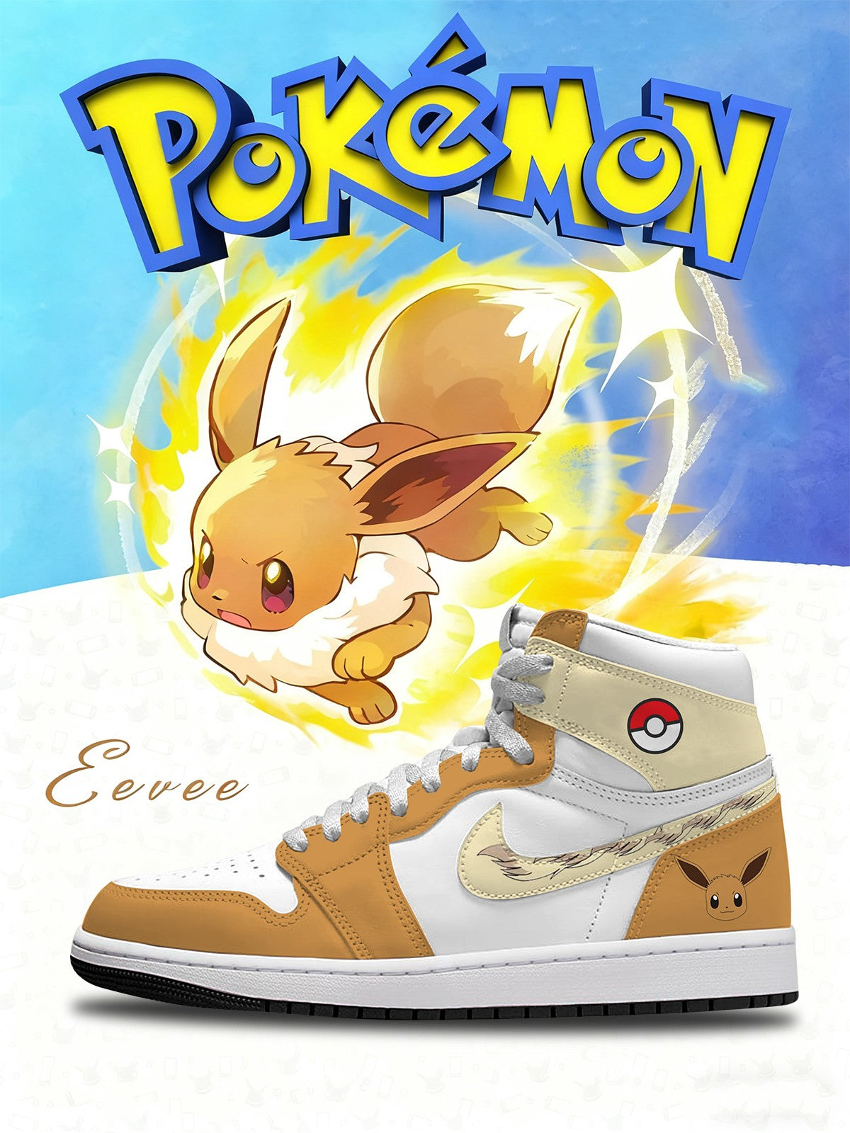 Eevee V.1 Custom High-Top Sneakers