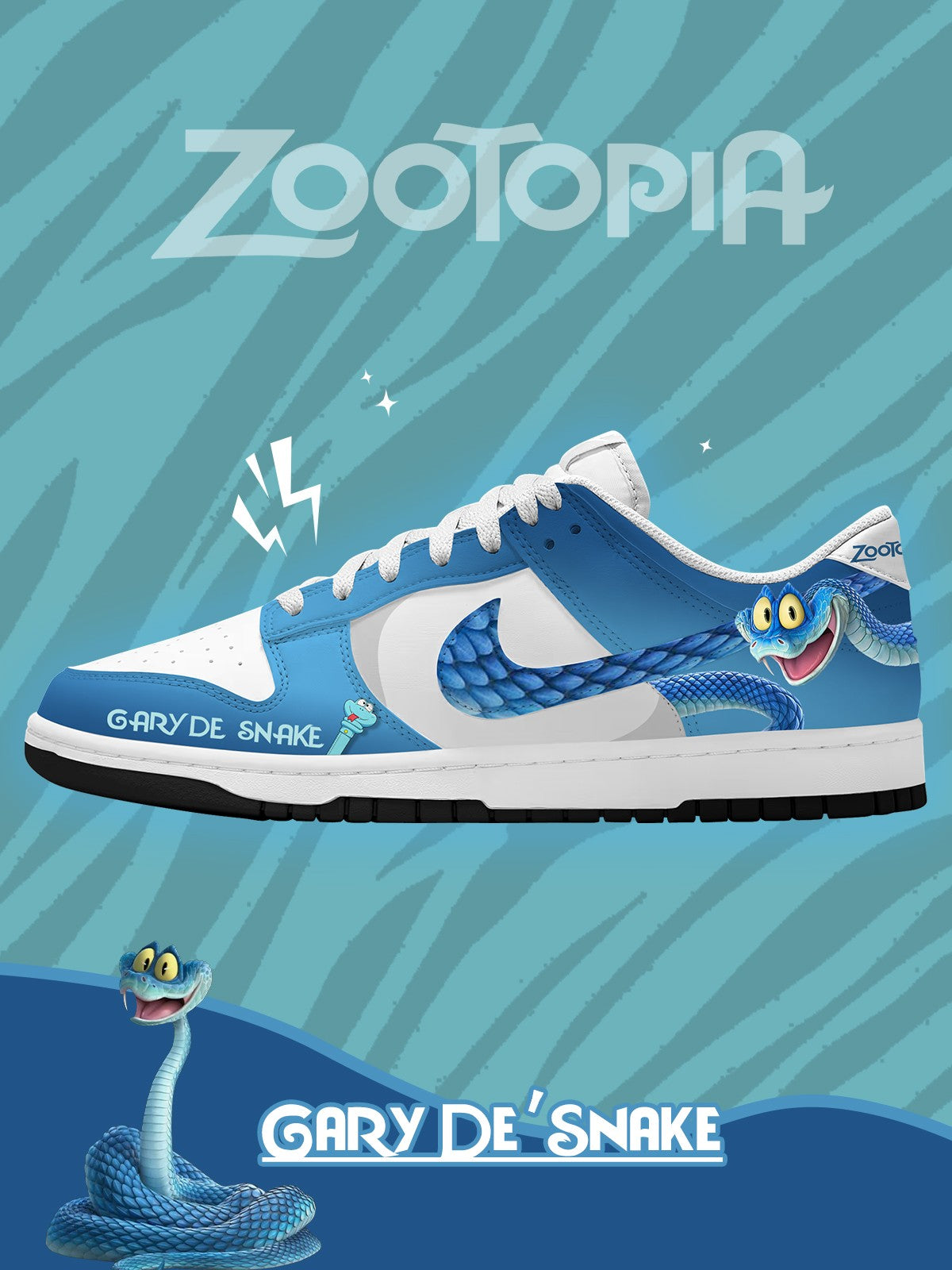 Gary De'Snake V.1 Custom SB-Style Sneakers