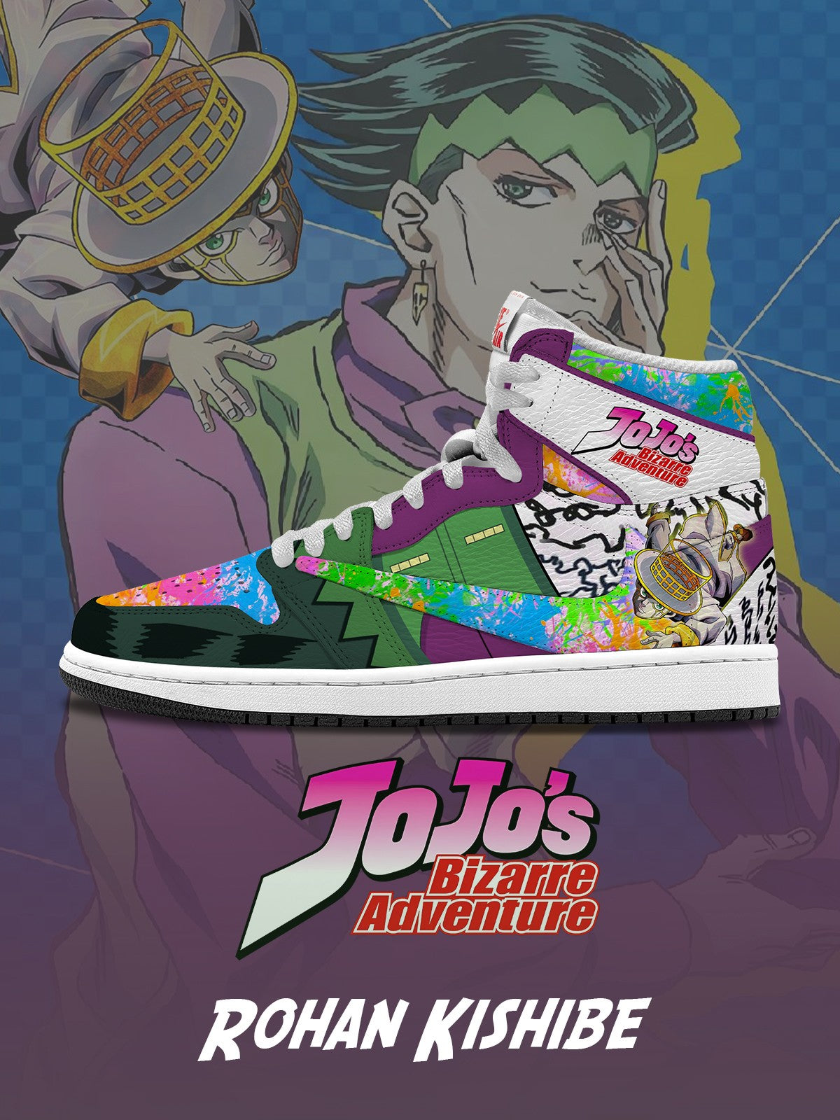 Rohan Kishibe V.2 Custom TS High Sneakers