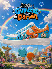 Gumball and Darwin V.1 Custom Air-Style Sneakers