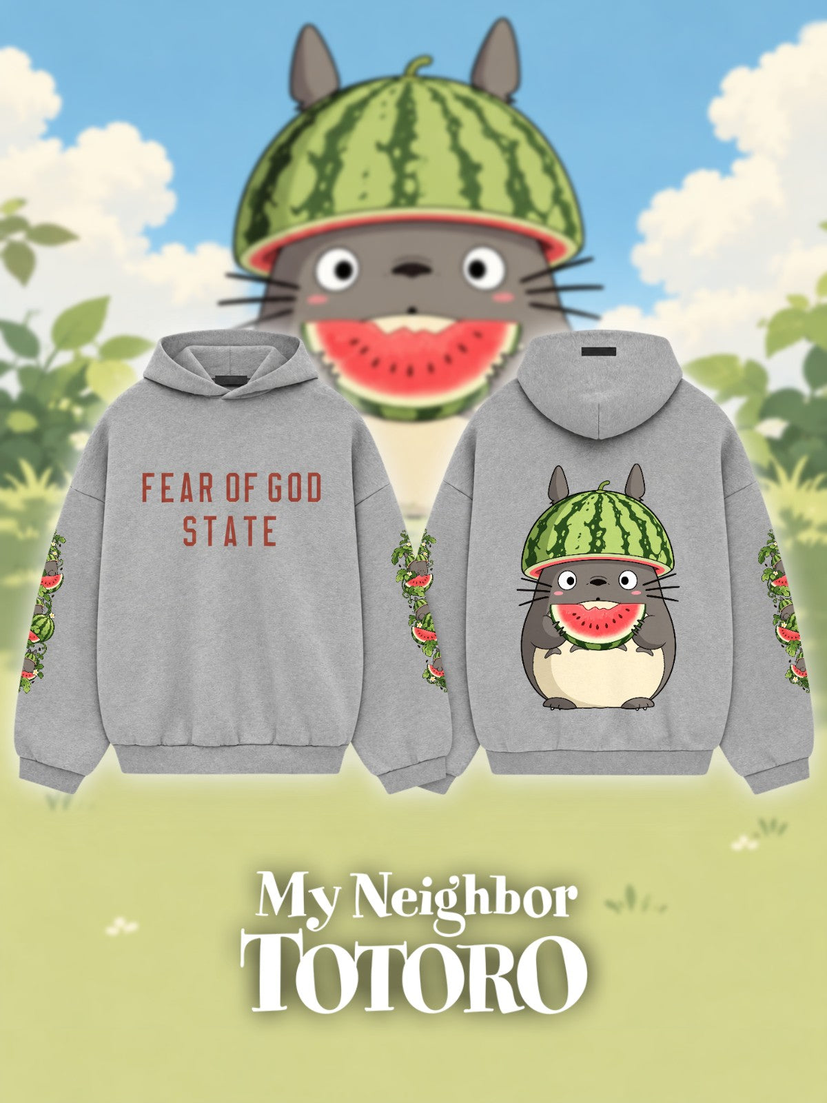 Totoro V.4 Custom Ess. Hoodie