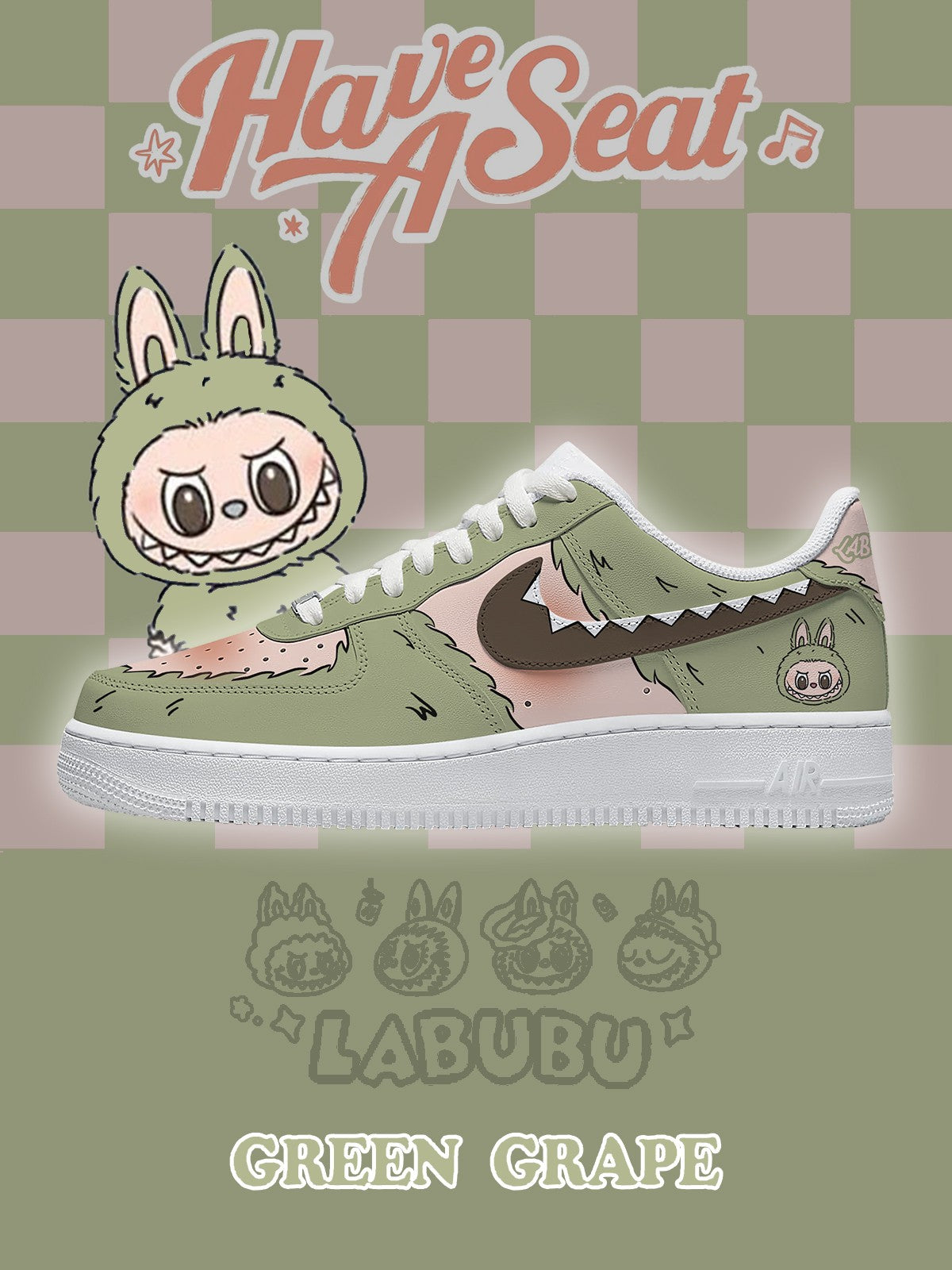 Green Grape V.1 Custom Sneakers