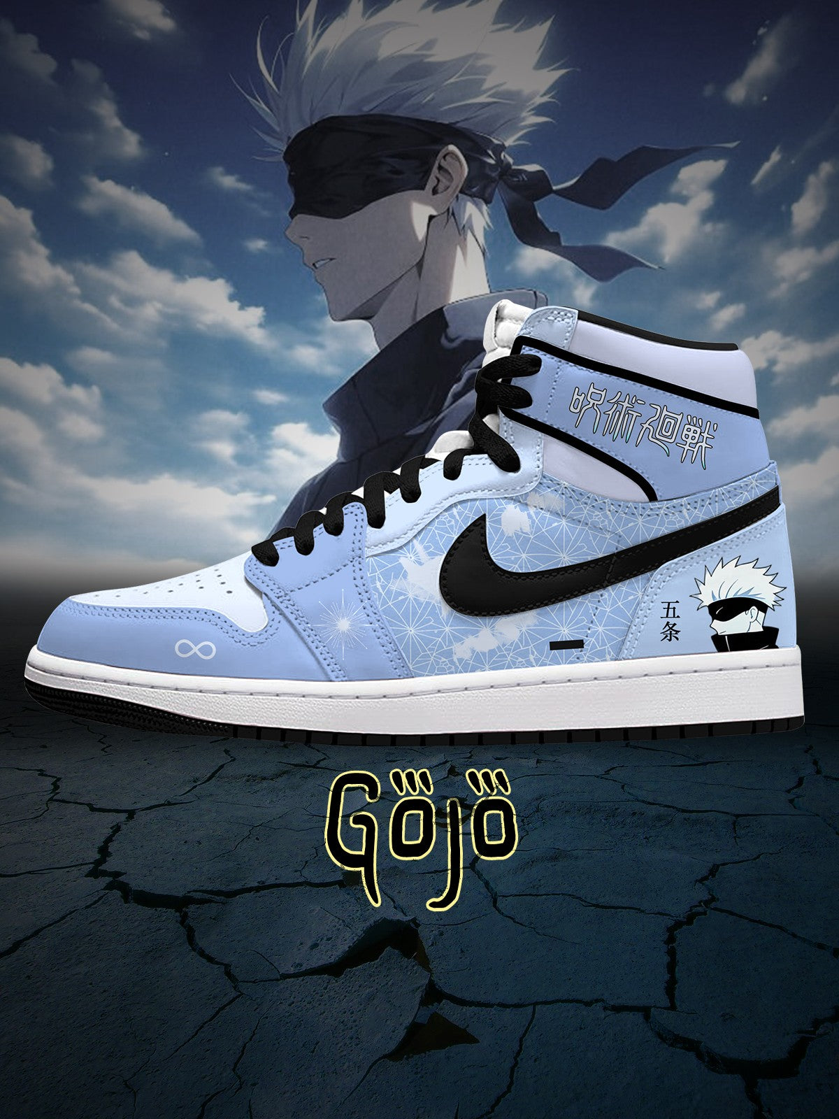 Gojo Satoru V.10 Custom High-Top Sneakers