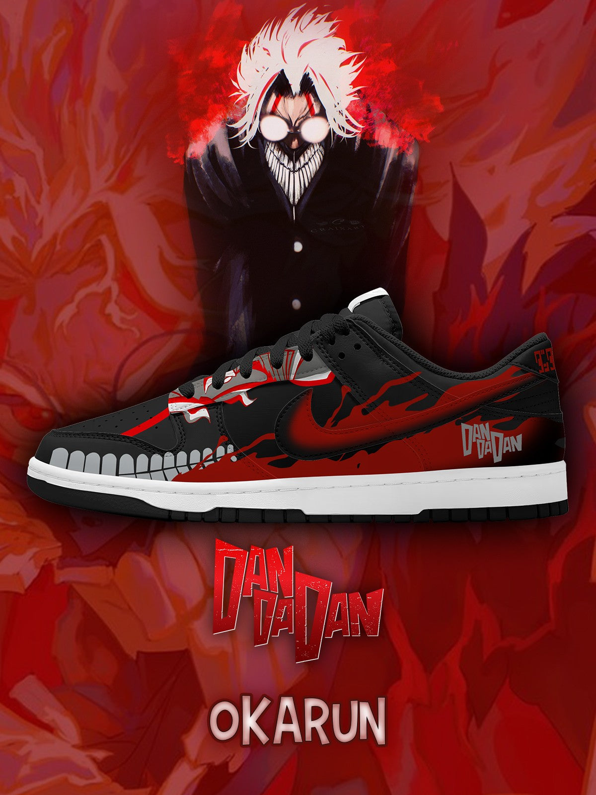 Okarun V.1 Custom Court-Low Sneakers