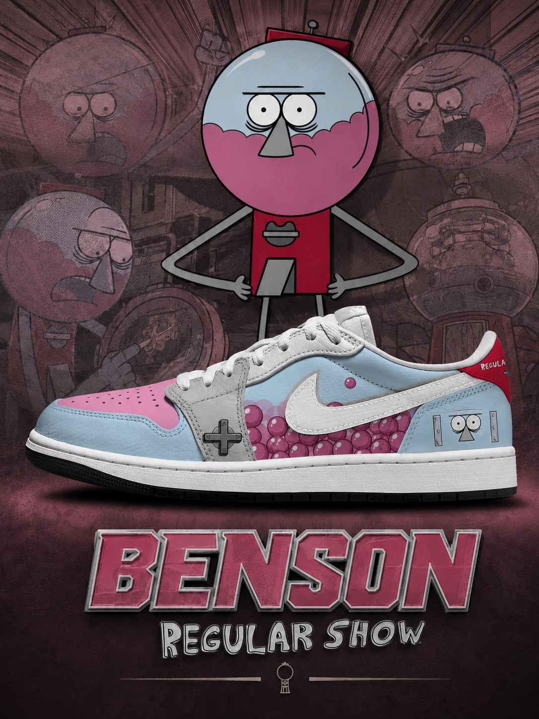 Benson V.1 Custom Low-Top Court Sneakers