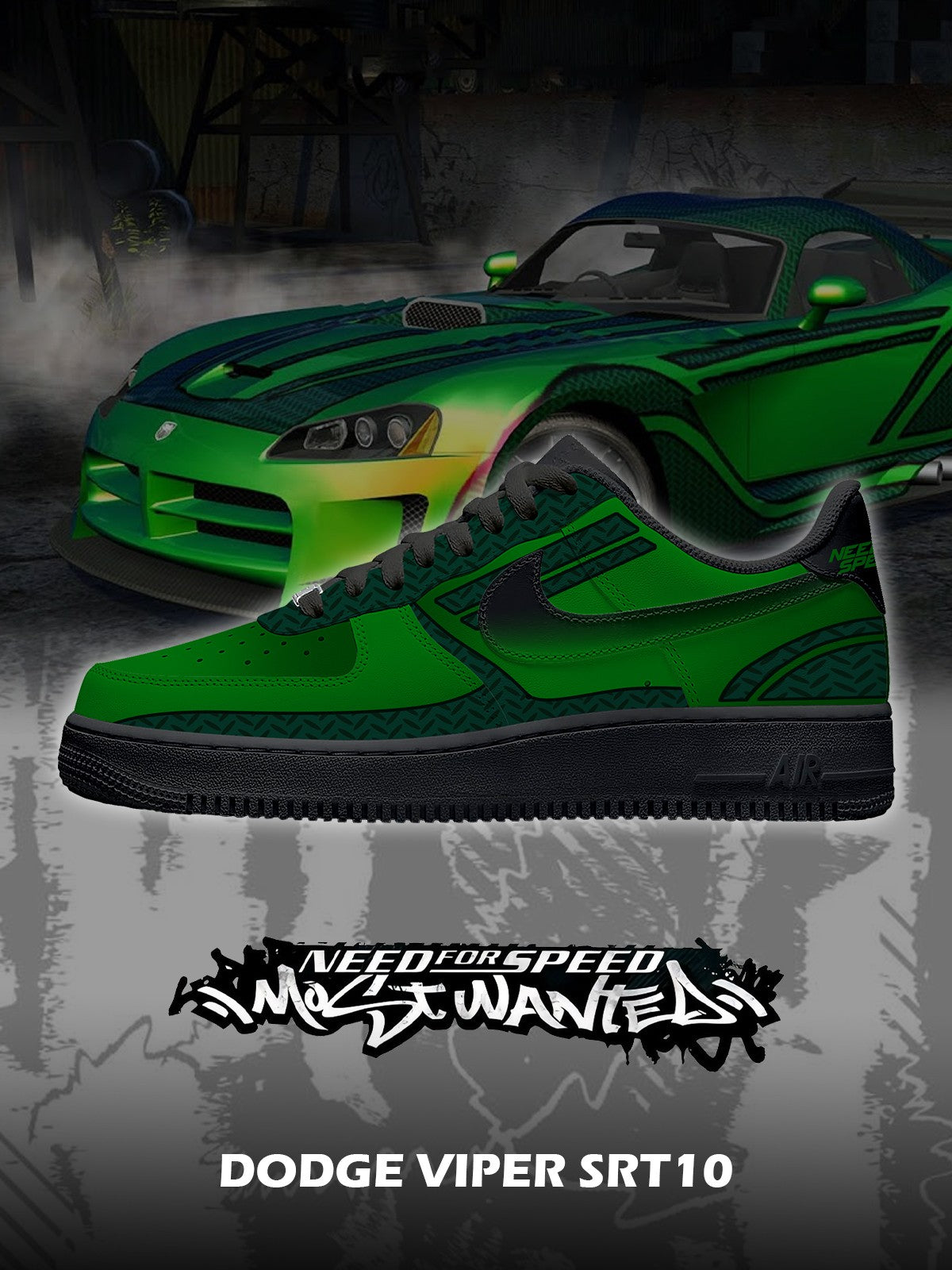 D. Viper SRT10 V.1 Custom Air-Style Sneakers