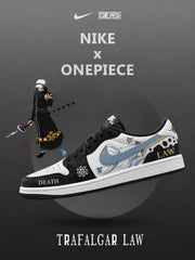Trafalgar D. Water Law V.3 Custom Low-Top Court Sneakers