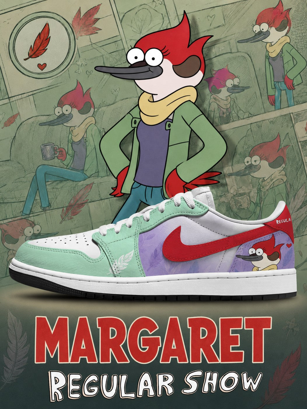 Margaret V.1 Custom Low-Top Court Sneakers