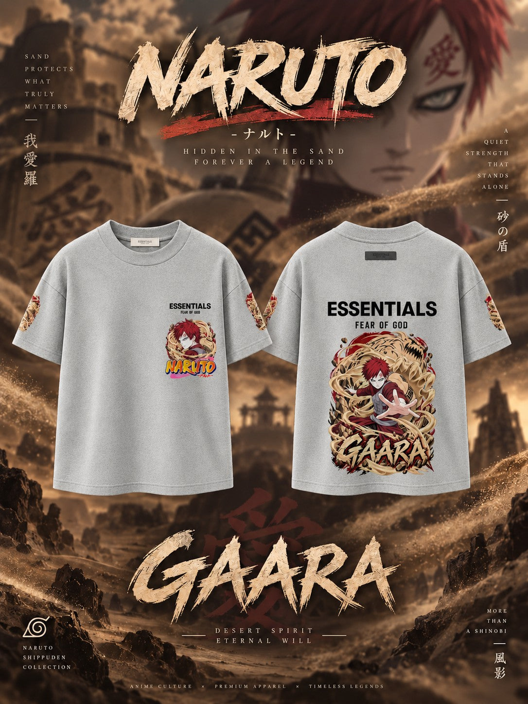 Gaara V.1 Custom Ess. T-Shirt
