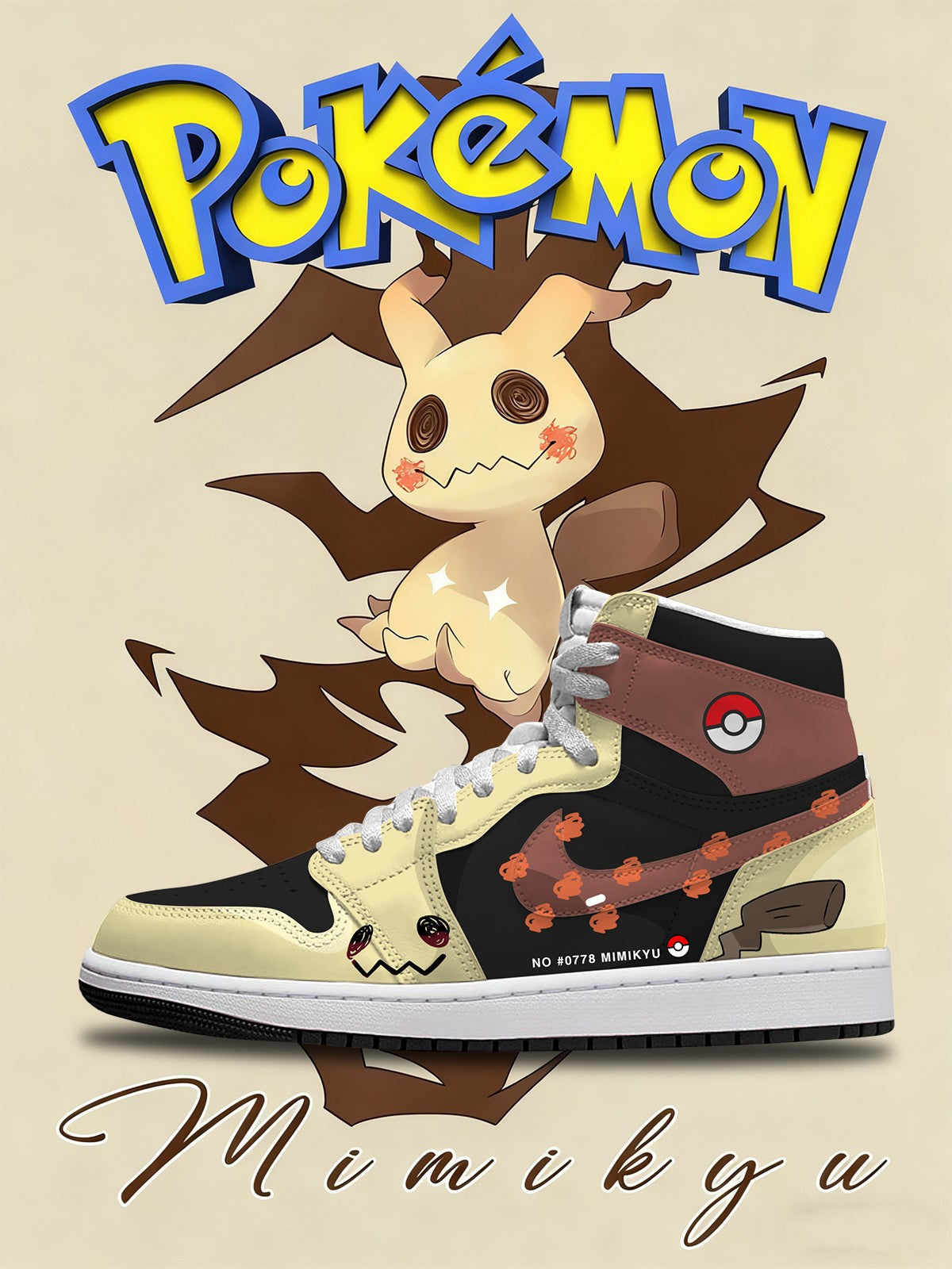 Mimikyu V.1 Custom High-Top Sneakers