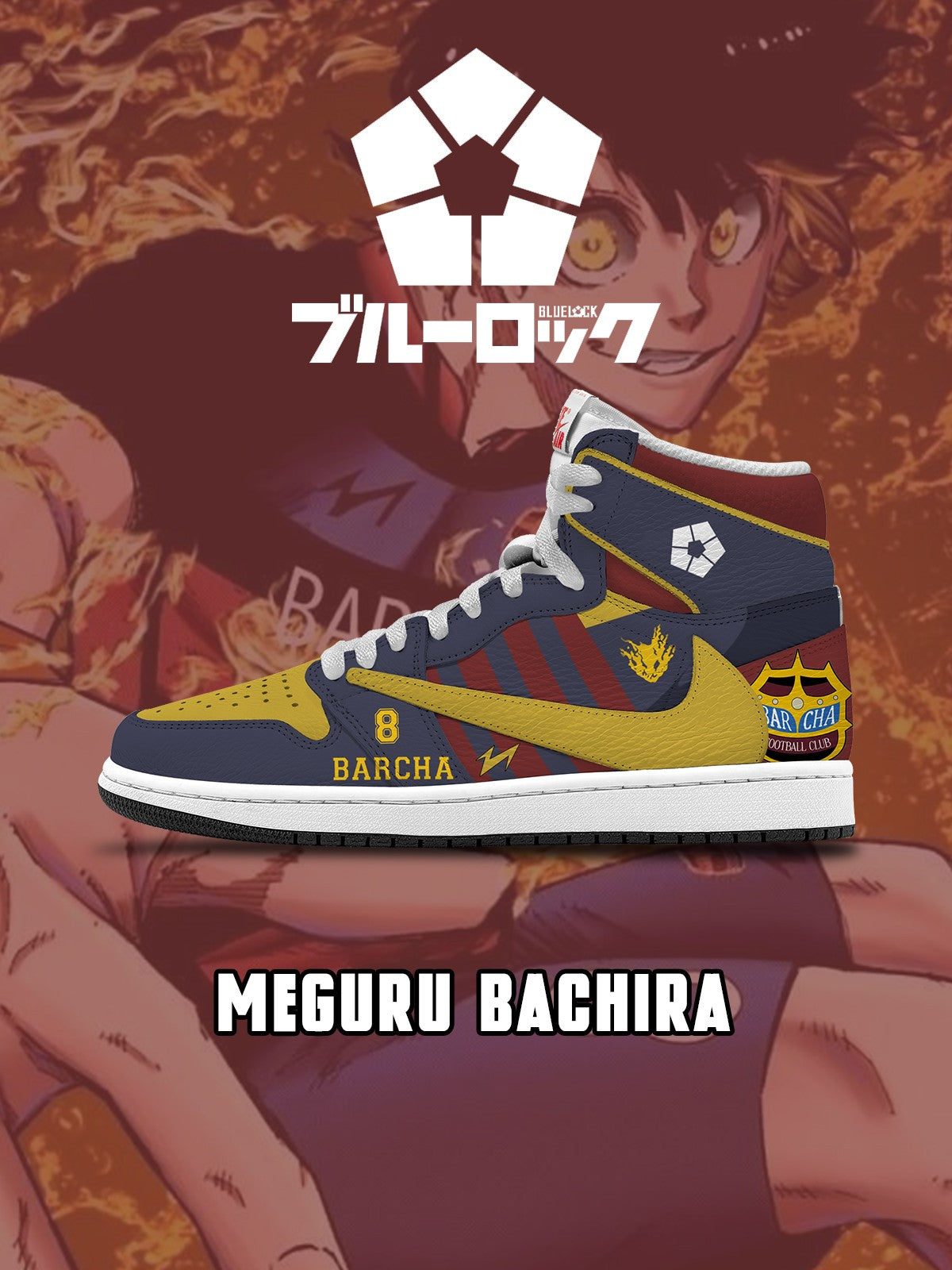 Meguru Bachira V.2 Custom TS High Sneakers