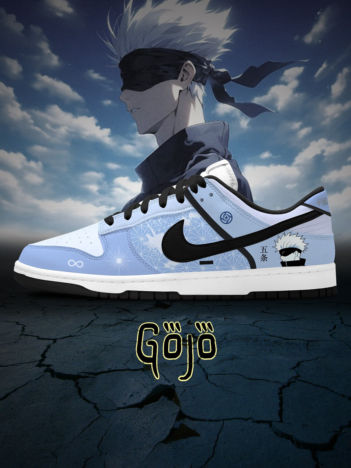 Gojo Satoru V.10 Custom SB-Style Sneakers